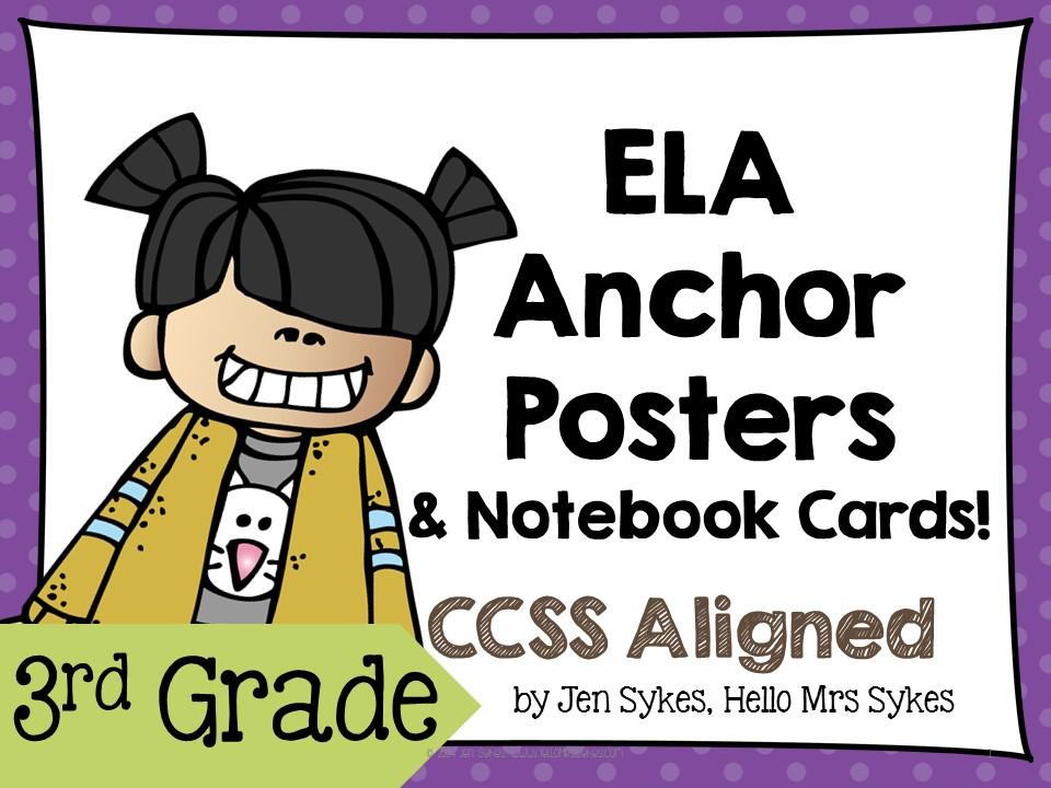 3rd Grade Anchor Charts ~ RL and RI standards | Hello Mrs Sykes